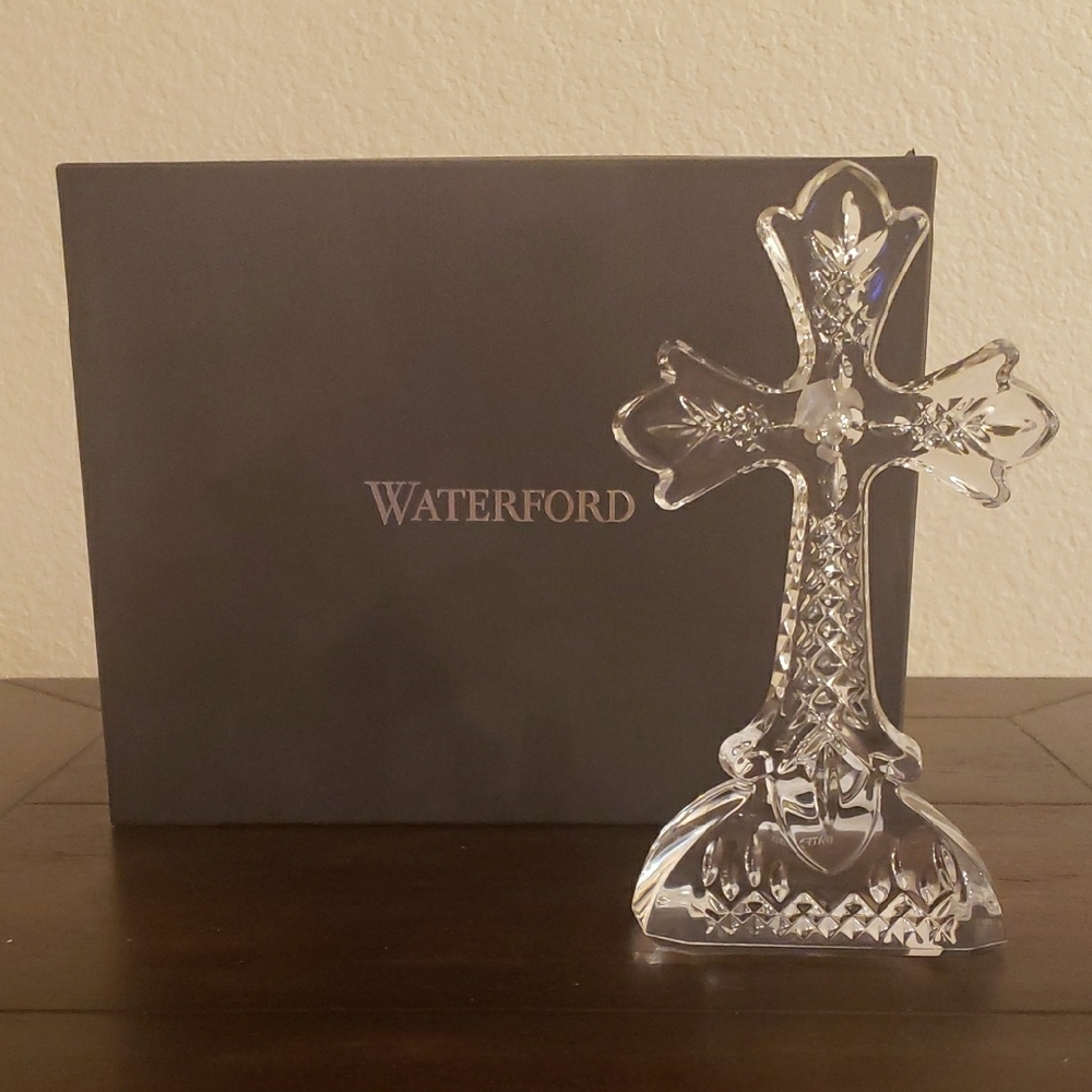 Waterford White Glass Art Crystal Cross